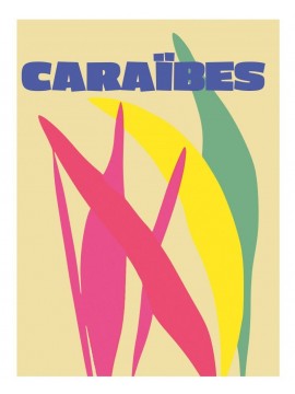 Poster Caraïbes 30x40 cm